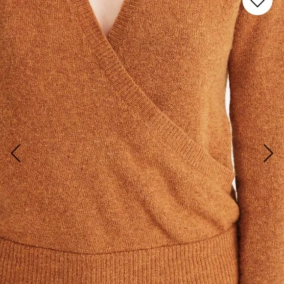 MADEWELL Wrap-Front Pullover Sweater in Coziest Yarn - Picture 4 of 8